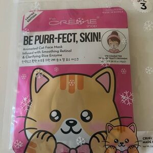 The Crème Shop Animated Cat Face Masks Limited Edition 3 Pack